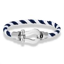 Fred Pasagos Sagtis Nailono Virvės Apyrankė Vyrams Moterims Poroms Madinga Atsitiktinė 19cm white