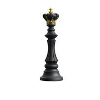 Sculpture King Knight Queen Chess Figurine Games Accessories Home Desktop Decor Chessmen Ornaments M-Black King