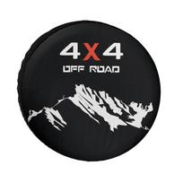 4X4 Visureigis Kalnų Spaudinys Atsarginio Rato Dangtelis Poliesterio Pluoštas Atsparus Oro Sąlygoms Ratų Raštas Kemperiui RV Visureigiui 17inch