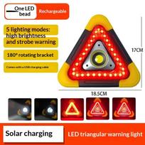 Solar Emergency Triangular Warning Light Safety Emergency Breakdown Alarm Lamp Portable Solar Light For Camping Workin A1