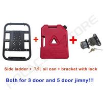 Off Road Accessories Rear Window Expansion Ladder Rack Fuel Tank 7.5L/6L For Suzuki Jimny 3/5 Door JB74 JC74 JB64 Gas Water Tank