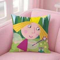 Cartoon B-Ben Hollys Little KingdomS Pillow Case Soft Plush Fabric Double Sided Print Decorative Home Living Room Gift Cushion 50cm x 50cm yellow
