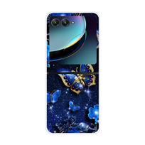 For Motorola Razr 50 Ultra Case Cute Transparent PC Hard Case Back Cover For Moto Razr 50 Ultra Phone Coque 50Ultra Plus Capa For Razr Plus 2024 black