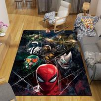 1 vnt. Disney Žmogus-voras rašto kilimas Plotas kilimas Neslystantis kilimas Skalbiamas rankomis Grindų kilimėlis Tinka svetainei Miegamajam Namų dekoravimui 80cm by 120cm black