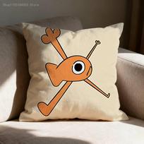 Le Poisson Steve Tomo Pillow Case Print Polyester Fiber 40X40 cm Home Sofa Throw Cushion Cover Decoration 30cmx30cm orange