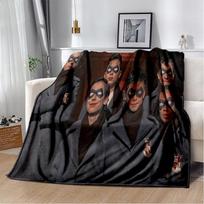 Lietsargių Akademija TV filmas Minkštas pliušinis pledas, Flanelinis pledas Miegamojo Svetainės Lovos Sofos Iškylos Dangalas Vaikams 75x90cm gray