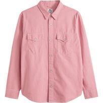 Levis Loose Versatile Plaid Point Collar Long Sleeve Shirt Men shirts A1919-0072 M white
