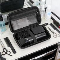 Portable Case Barbers Bag Accessories Shockproof Men Grooming Storage Holder Hard Travel gray