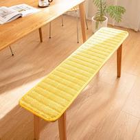 Thicken Long Bench Cushion Chair Mat Soft Seat Pat Non-Slip Wooden Bench Sofa Mat Stool Seat Pat Garden Patio Lounger Cushion 30x80cm yellow