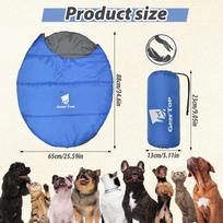 Outdoor Camping Pet Sleeping Bag Warm Waterproof Winter Pet Sleeping Bag Portable Dog Beds Lightweight Dog Accessories Supplies mėlyna
