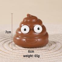 Funny Poo Faced Squeeze Ball Cute Soft Stress Relief Sensory Fidget Toy Joke Prank For All Ages Party Favor kava