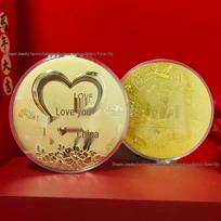 Pure Gold 999 Happy Birthday Commemorative 50mg Coin - Hot Gift & Traffic Driver Ornament black