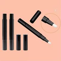 1Pc 3ml Empty Twist Pen with Brush Refillable Bottle Cosmetic Container Nail Polish Tube for Balm Nail Art Paint Mascara Oils beige