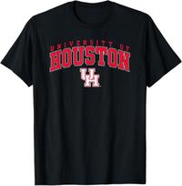 Houston Cougars Arch Over Officially Licensed T-Shirt L red