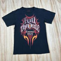 Full Throttle Energy Drink Promo T Shirt Black Short Sleeve Graphic Size Small Unisex T-Shirt XXL white