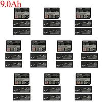 10Pcs/Set For 18V 3Ah 4Ah 5Ah 6Ah 9Ah Bl1830 Li-Ion Battery Label Stickers 18V Battery Capacity Sticker 9.0Ah