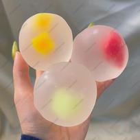 Fruit Mochi Stress Ball Shapable Squishy Ball Raindrop Cake Fidget Toy Asmr Anti Stress Funny Novelty Toy For Adult And Children gray