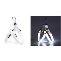 Adjustable Luminous Pet Chest Strap Light Up Dog Glowing Vest LED Dog Harness  Outdoor Activities S balta