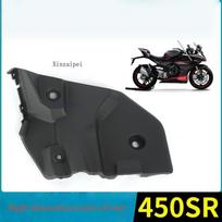 FOR CFMOTO 450SR 2022 2023 Zircon Black Motorcycle Body Shell Fairing 22-23 CF400-6 Protective Board Cover Original Accessories Verticalpipe cover R black