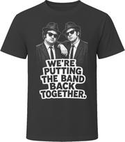 The Blues Brothers Putting the Band Back Together Funny 80s Comedy T Shirt S gray