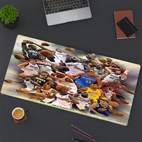 NBA Print Mouse Pad, for Keyboard Pad Laptop PC Mat for Office Home Use, Desk Decor, Perfect Birthday Gift for Gamers 40cmx90cm