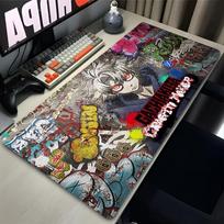 Mouse Pad Cool Gaming Desk Mat Hd Print Anime Mouse Mat Gachiakuta Keyboard Pad Gamer Rug Office Carpet Mousepad Home Table Pad 800x300x2mm gray