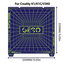 Juupine GECO Plate For Bambu Lab H2D X2D Build Plate PLA Bed Cold Plate For X1C A1 P2S X2D SuperTack Glacier For Bambu H2s Plate 1pcs