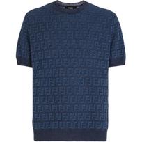FENDI All Over Ff Motif Crewneck Jumper FZY443AO5JF0GCT 52 gray