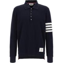 Thom Browne 4-Bar long-sleeve polo shirt MJP137G07976415 4 black