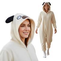 Onesie Kigurumi Pajamas Costume Pug : 155 - 165Cm beige