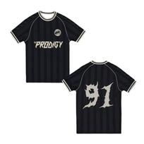 The Prodigy JK ir Airijos arenų turas 2026 marškinėliai vyrams ir moterims greitai džiūstantys kvėpuojantys Y2k gerbėjų sportiniai laisvalaikio trumparankoviai T-shirtai M gray