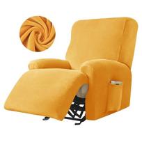 1/2/3 Seater Velvet Split Recliner Sofa Cover Stretch Super Soft Reclining Chair Covers  Relax Armchair Protector Home
