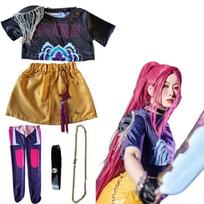Cosplay Mira Cosplay Kostiumas R Kokybės Mira Cosplay Perukas Kostiumas Mergaitei Helovinas Scena 3D Spausdintas Raštas Role Play Drabužiai 120 pink