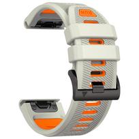 22mm 26mm Silikoninės apyrankės QuickFit juosta Garmin Fenix 8 47/51mm E 7 7X Pro 6 6X laikrodžiams Epix Pro Marq Gen2 Enduro 3 2 QuickFit 26mm gray
