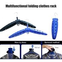 Vented Wetsuit Hanger Foldable Surfing Suit Hanger Drysuit Dive Boots Shoes Hanger  for Drysuit mėlyna