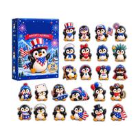 Penguin Theme Advent Countdown Calendar 2D Pendant One Size gray