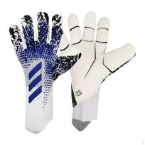 Futbolo pirštinės, futbolo pirštinės suaugusiems ir vaikams, kvėpuojančios, neslystančios, pirštų apsauga Size 9_Blue and Black gray