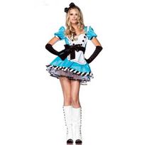 Blue maid dress princess dress, role-playing game maid dress, sexy maid dress uniform One Size blue