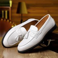 Nauji vestuviniai bateliai blizgūs lakuotos odos kutai vyrams Slip-on mokasinai Prom grįžtuvių vakarėlio avalynė Zapatos 40 balta