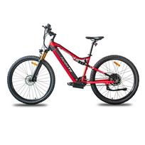 Elektrinis dviratis Hedatx 29  1000W variklis Miesto Ebike 48V 19.2AH Pilna pakaba Didžiausias greitis 45Km/h 21 pavara Hidraulinis stabdys TX19 With Accelerator raudona