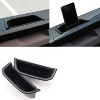 For VW Volkswagen Transporter (T6) Caravelle 2017 2018  Car Accessories Interior Front Door Car Storage Box Organizer 2pcs gray