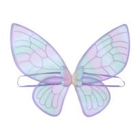 2pcs Butterfly Fairys Costume Set with Butterfly Wing,Tutu Skirt Princess Dress Up Clothes for Halloween Cosplay Party 5 gray