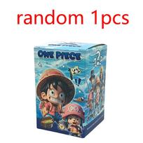 One Piece anime Pirate Ship series Blind Box Guess Bag Toys Doll Cute Anime Model Desktop Ornaments Collection festival gift blue