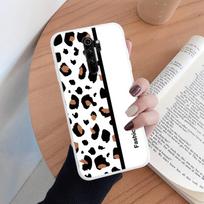Dėklas Redmi Note 8 Pro, minkštas silikoninis TPU galinis dangtelis, apsauginis dėklas Redmi Note8 Pro, su leopardo rašto buferiu Redmi Note 8 Pro black