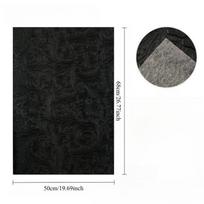 Rounded and textured silk patterned leather slices, PVC leather, artificial leather, DIY bag, wallet material black