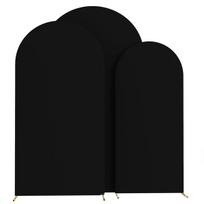 U formos vestuvių arkos užvalkalas, storintas elastinis poliesteris vestuvių dekoravimui. 50x120cm (4FT) Cover Only juoda
