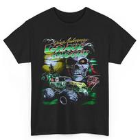 Vintage 1990s Grave Digger Monster Jam Graphic T-Shirt, Halloween Skull Shirt Fo 4XL įvairiaspalvis