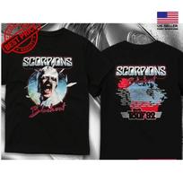 Popular Scorpions Blackout North American Tour 82 Gift Funny All Size Tee U18.1 M gray