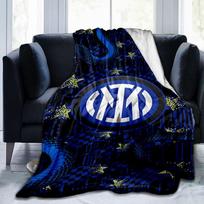 Inter FC herbas Spausdintos pledai Minkšti flaneliniai pledai sofai, lovai Dovanos vyrams, moterims Pikinio krepšio pledas Kalėdinės dovanos 75x90cm