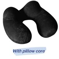Travel Three-piece Set Of Inflatable Neck Pillows Comfortable And Durable For Long Trips Black black
